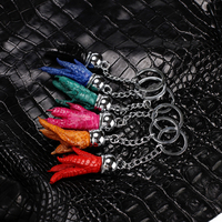 Pendentif de sac en cuir véritable motif griffe de crocodile pour femme, vente en gros d'usine