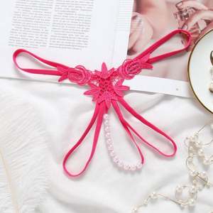 Hot Sexy Panty Mujer con Sexy Entrepierna Abierta Bragas G-String Perla Masaje Tentación Abierta Tanga <span class=keywords><strong>de</strong></span> Encaje Tangas para Mujeres - Product Image 3