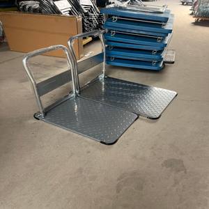 Chariot à roulettes pliable à 4 roues, capacité de charge de 300 kg, plateforme de déplacement en acier et en plastique, chariot à main, OEM pris en charge - Product Image 6