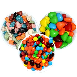 Chocolate Candy Wholesale Halal Colorful Crispy Sugar Coated Milk Chocolate Beans For Kid