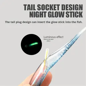 Leurre souple en PVC, queue en T creuse, pour carpes et black-bass, lancer longue distance, appât vivant sans hameçons, montage de pêche au black-bass - Product Image 3