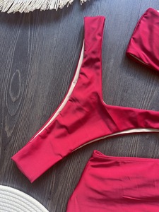 STOCK 3 Couleurs Designer Maillots De <span class=keywords><strong>Bain</strong></span> Femmes 3 Pièces <span class=keywords><strong>Maillot</strong></span> De <span class=keywords><strong>Bain</strong></span> Bandeau Top V-Forme Taille Bas Brésilien <span class=keywords><strong>Tanga</strong></span> Bikini Ensemble - Product Image 5