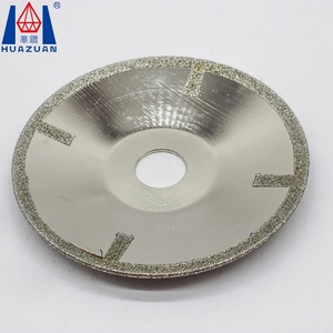 HUAZUAN 125mm mármol continuo diamante Masonrny ángulo <span class=keywords><strong>Drinder</strong></span> discos hoja de sierra para piedra - Product Image 1