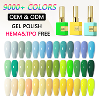 Kit de vernis gel haute pigmentation qualité salon, marque privée, vente en gros, SANS HEMA, vernis à ongles en gel en vrac, logo personnalisé