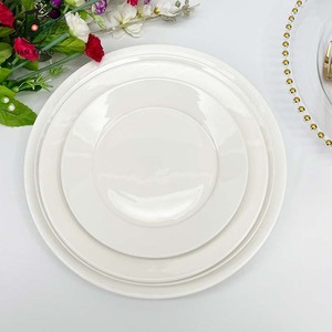 Platos de Porcelana Blancos Baratos al por Mayor para Servir Postres, Juego de Platos de Cerámica de 8/10 Pulgadas para Cena, Bodas, Restaurantes y <span class=keywords><strong>Catering</strong></span> - Product Image 4