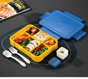 Boîte à bento anti-fuite pour enfants de 1300 ml, boîte à lunch chauffable au micro-ondes avec compartiments, boîte à fruits scellée pour la maternelle - Product Image 3