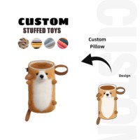 Dessin animé escalade copain mignon en peluche chien roche craie sac doux en peluche sac à dos sac d'escalade personnalisé peluche animal figure jouets