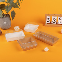 Boîte d'emballage en gros pour cadeaux et plats à emporter, en papier écologique, design coréen, pour sandwichs et gâteaux de Noël végétaux