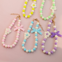 Collier pour animaux de compagnie Macaron, collier pour chat et chien, nœud, perle, bijoux, collier à fleurs