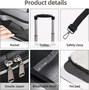 <span class=keywords><strong>Sac</strong></span> à <span class=keywords><strong>dos</strong></span> à roulettes <span class=keywords><strong>pour</strong></span> 2 chats - Product Image 5