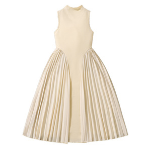 Abiti da ragazza esportazione transfrontaliera abbigliamento per bambini estate nuovo stile colletto rialzato elegante plissettato - Product Image 5