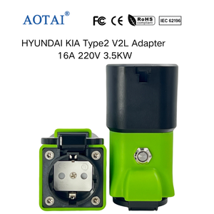 Adaptateur AOTAI <span class=keywords><strong>KIA</strong></span> <span class=keywords><strong>V2L</strong></span> 220V Type2 vers Schuko Déchargeur de voiture Adaptateur EV Décharge pour <span class=keywords><strong>KIA</strong></span> avec verrouillage sur la voiture - Product Image 3