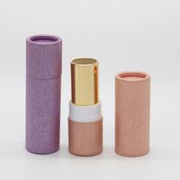 Vente en gros d'échantillon biodégradable personnalisé avec logo personnalisé Emballage de tubes ronds pour rouge à lèvres Boîte en papier Tube en carton kraft