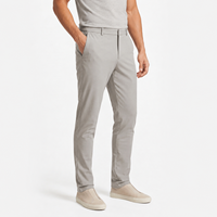 Nouveau pantalon de costume pour homme en coton et élasthanne de haute qualité, coupe slim, taille élastique, tissu sergé extensible, pantalon technique, vente en gros
