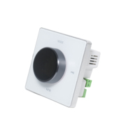 Amplificador de pared de 2 canales de 2x25W con pantalla de color y perilla para sistema de hogar inteligente, sistema de audio doméstico, comercial, centros comerciales y hoteles