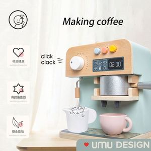 Vente en gros Gemma Toys Cafetière en bois, accessoires de cuisine multi-jeux pour tout-petits, ensemble de jouets d'imitation pour enfants garçons et filles de 0 à 7 ans - Product Image 2