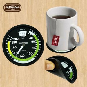 Sous-verres carrés personnalisés en PVC souple antidérapant avec impression couleur intégrale, sous-verres pour boissons en caoutchouc - Product Image 1