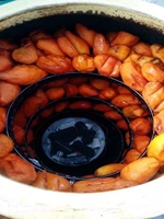 Carbón espesado horneado batata roca azúcar pera Crock Pot horno comercial