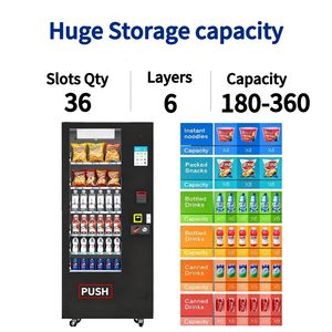 Máquinas Expendedoras Inteligentes con Pantalla Táctil Refrigerada para Bebidas Frías, Refrigerios y Alimentos, Artículos de Venta al por Menor - Product Image 3