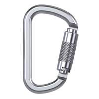 Venta al por mayor SGM8102B 35kN Tipo ovalado Tornillo de acero Cerradura Puerta Escalada en roca Seguridad Hardware al aire libre Altura trabajo Rescate Mosquetón