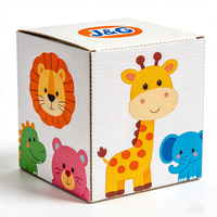Cajas de Embalaje de Cartón Corrugado Reciclable con Impresión de Tinta a Base de Soya para Juguetes de Construcción, Modelos de Coches, Venta al Por Mayor, Diseños Personalizados
