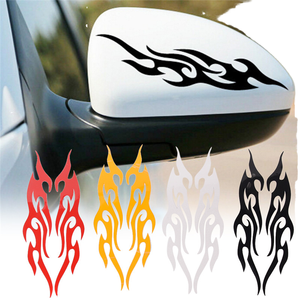 Autocollants de voiture en PVC à lettres modifiées pour pare-chocs, capot, rétroviseur, couvre-phare, autocollants de recouvrement pour rayures, décalcomanies de moto - Product Image 1
