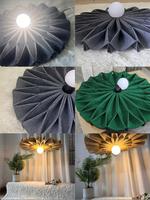 Lampe acoustique en feutre en forme de fleur, design moderne pour l'intérieur