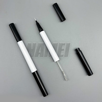 2 en 1 Gel líquido multifuncional para cejas y tubo vacío para delineador de ojos Envases de lápiz para cejas veganos personalizados con gel para cejas