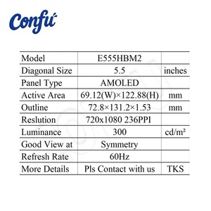 5.5 İnç 720*1080 Modül 2*3 AMOLED Ekran OLED Taşınabilir Cep Raspi Raspberry Pi Monitör MIPI Panel Sürücüsü AD Kart Ekranı - Product Image 2