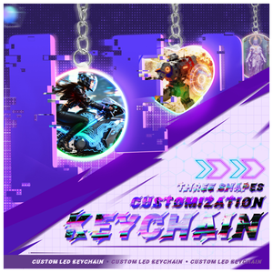 UV Printed LED PVC Keychain Vivid Color Photos Impact Resistance Trendy Custom Gift Collections Name Brand Keychains