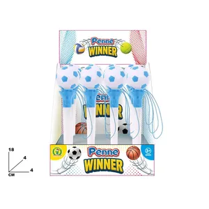 Bolígrafo de juguete Penne Winner blanco y azul de 18 cm para niños, herramienta de escritura con temática deportiva - Product Image 3