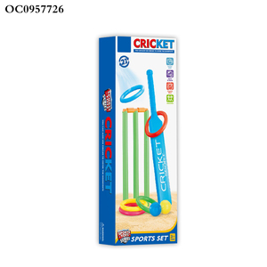 Precio bajo 2 en 1 deporte arena playa Cricket pelota bate juguete de plástico para niños - Product Image 6