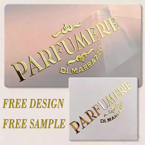 מדבקות הדפסה בהעברה UV DTF ממתכת זהב וכסף עם לוגו בהתאמה אישית, עמידות במים, באיכות גבוהה ועמידות לאורך זמן. - Product Image 1