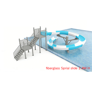 <span class=keywords><strong>Toboggan</strong></span> aquatique en fibre de verre en <span class=keywords><strong>spirale</strong></span>, hauteur 2,4 m, pour aire aquatique, <span class=keywords><strong>piscine</strong></span>, utilisation en extérieur et en intérieur, maison, école, certifié EN1176 CE - Product Image 4