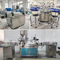 Machine de remplissage et de bouchage automatique pour vernis à ongles, parfums, flacons et huiles cosmétiques essentielles, mini et compacte