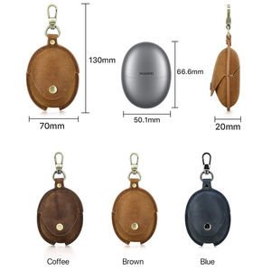 Vente en gros d'étuis de protection pour écouteurs Bluetooth en cuir véritable antichoc portables pour écouteurs Huawei Freebuds 5 de haute qualité - Product Image 3