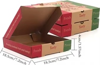 Boîtes à pizza en gros boîte en carton ondulé imprimée personnalisée boîte d'emballage en carton pour pizza