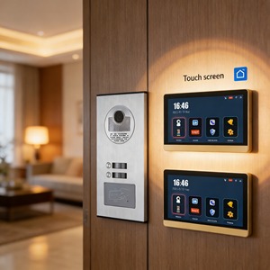 Système d'<span class=keywords><strong>interphone</strong></span> vidéo IP premium à <span class=keywords><strong>2</strong></span> boutons avec écran haute définition de 10 pouces pour propriétés de luxe - Product Image 1