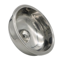 Couvercle sanitaire pour extracteur en boucle fermée Couvercle extracteur hémisphérique 6 "avec boule de pulvérisation et raccord de tube de compression