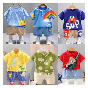 Conjuntos de Ropa de Verano de Algodón para Niños, Pantalones Cortos con Estampado de Mariquita Floral, Tops de Mezclilla, Ropa de Dos Piezas a la Moda para Niños - Product Image 5