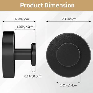 Hot Selling Silver Black Wall Mounted <b>Hook</b> Metal <b>Suction</b> Cup <b>Hooks</b> No Drilling Adhesive Vacuum <b>Suction</b> Cup Detachable <b>Hook</b> - Product Image 6