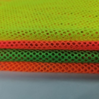 Tissu en maille 100% Polyester couleur fluoro finition tissu tricoté doublure intérieure tissu pour veste de vêtement chaussures de Sport sac Offre Spéciale