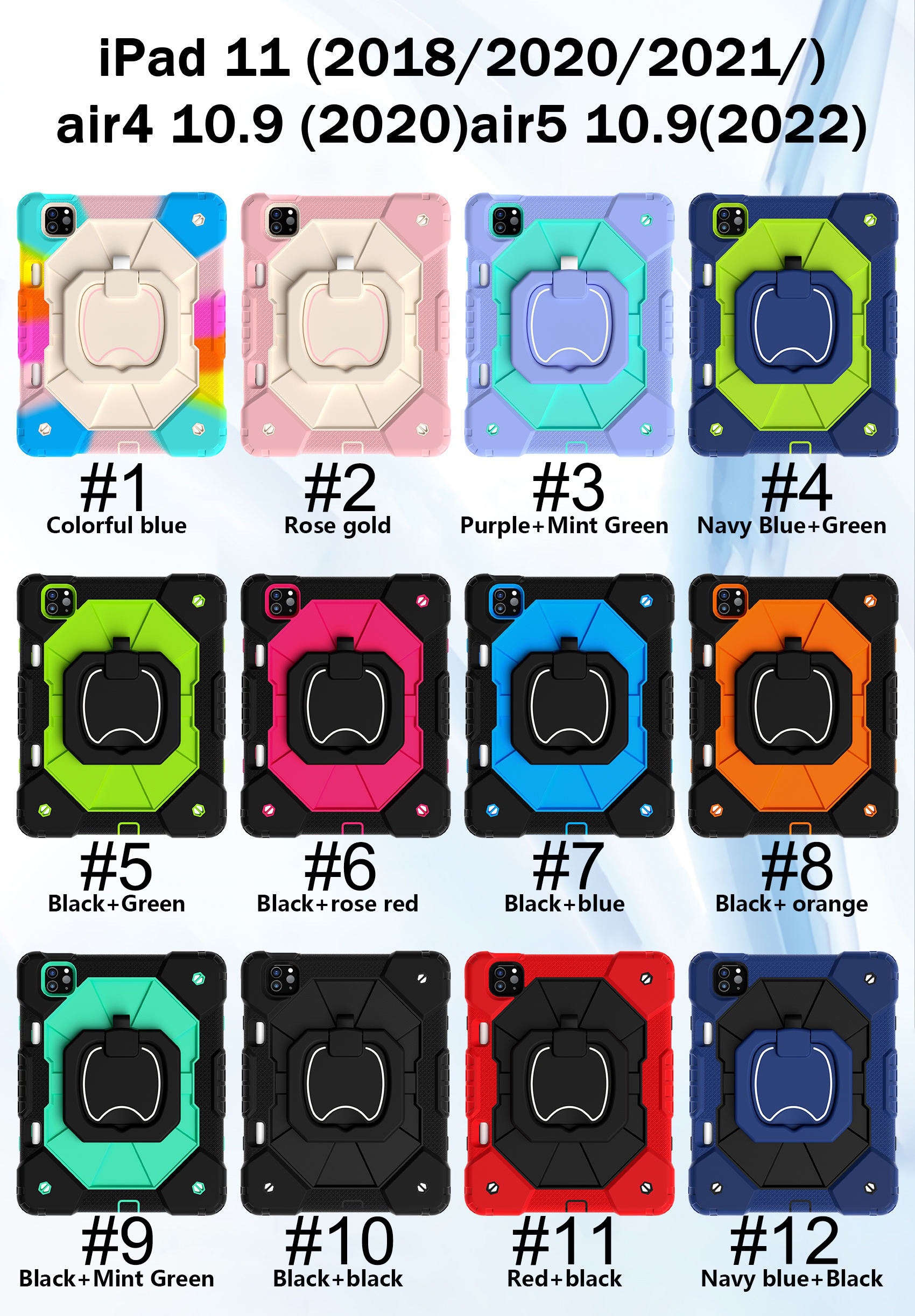 pour iPad 11 pouces 2018 2020 2021 2022