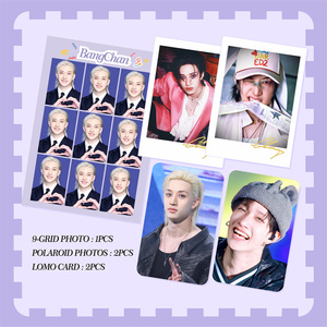 Cartes postales photo 9 grilles de haute qualité, style INS, impression recto-verso, cartes LOMO, cadeau pour les fans d'idoles coréennes FELIX BANGCHAN <span class=keywords><strong>MOMO</strong></span> NAYEON JK <span class=keywords><strong>SANA</strong></span> - Product Image 2