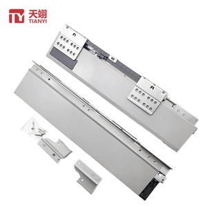 Hot Sale Ultra <b>Thin</b> Soft Close Silent Damping Metal Drawer Box Slide Rail for Furniture <b>Cabinet</b> - Product Image 1
