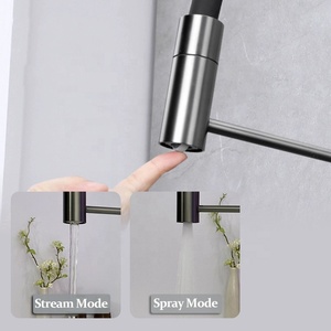 Phổ biến duy nhất xử lý vòi nước 2 chức năng đầu phun và xoay Aerator bồn rửa Mixer linh hoạt Hose tap boong gắn Pull-Out - Product Image 3