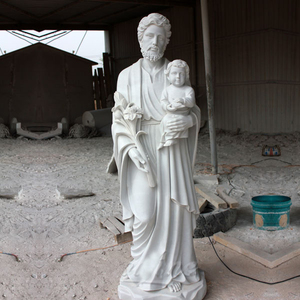 Handmade Life Size Indoor Decoration Western Style Religious Figure Marble Sculpture Jesus Christ Marble Religious Statues <b>White</b> - Product Image 5