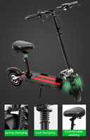 45 km/h Scooters eléctricos rápidos 500W 800W Kick Scooter 10 pulgadas todoterreno E Elektrikli Scooter Elektro Snow plegable movilidad adulto