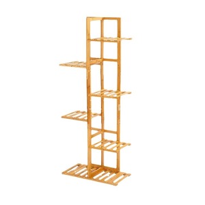 Support à fleurs en bambou, étagère à fleurs pour balcon, support de sol multi-niveaux pour salon intérieur, étagère à fleurs pour salon extérieur - Product Image 3