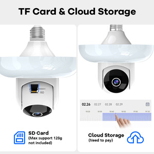 Caméra de sécurité domestique extérieure WiFi <span class=keywords><strong>Tuya</strong></span> N20 en promotion, 1080P 3MP, IP <span class=keywords><strong>PTZ</strong></span> sans fil avec fonction Pan-Tilt - Product Image 2